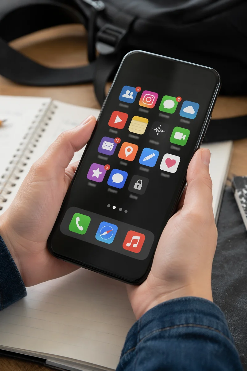 Teen Student Phone Social Media Break