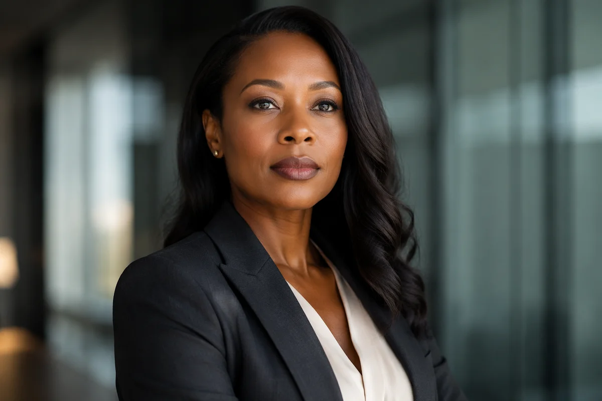 Confident Woman Executive Office Portrait
