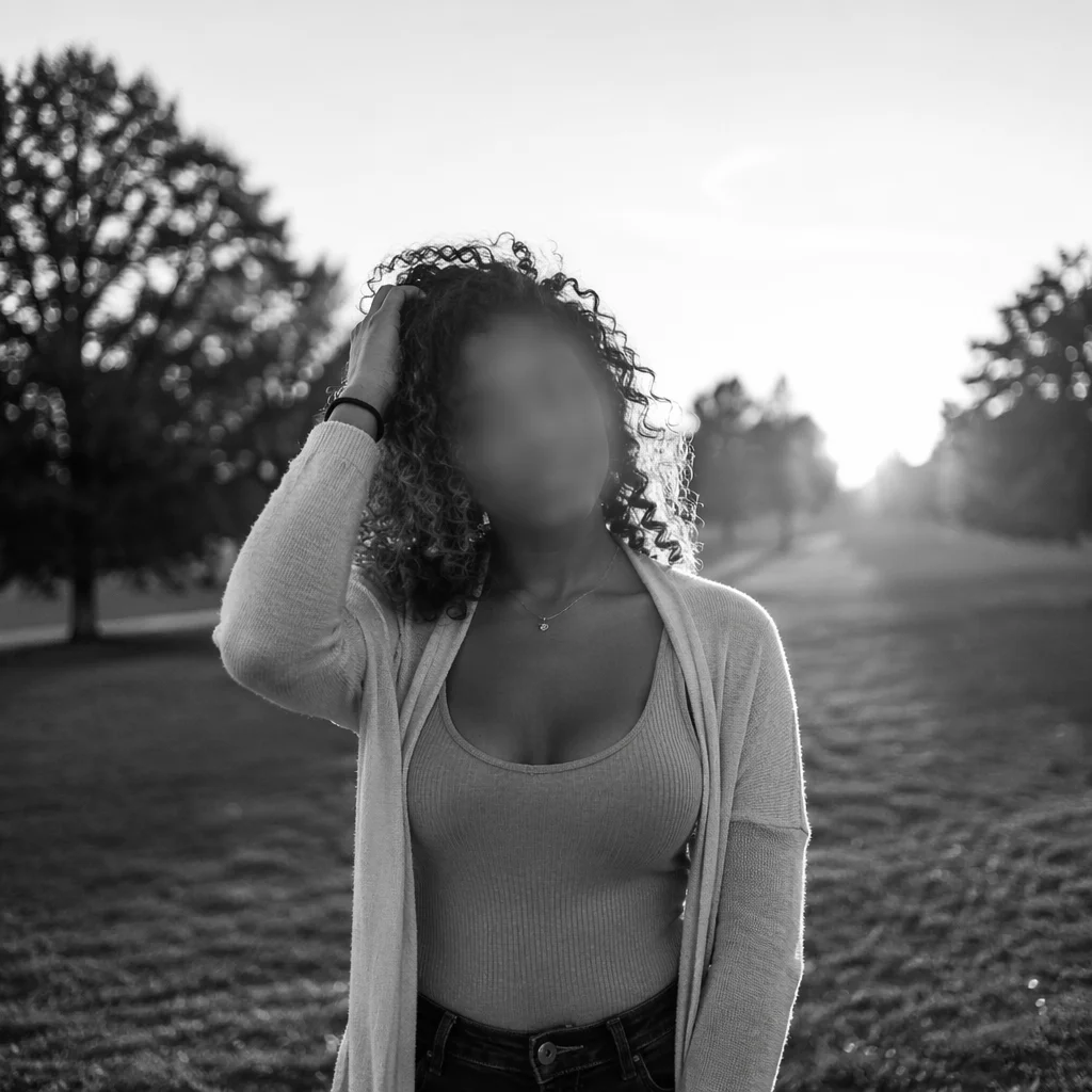 Confident Woman Portrait in Sunset Park
