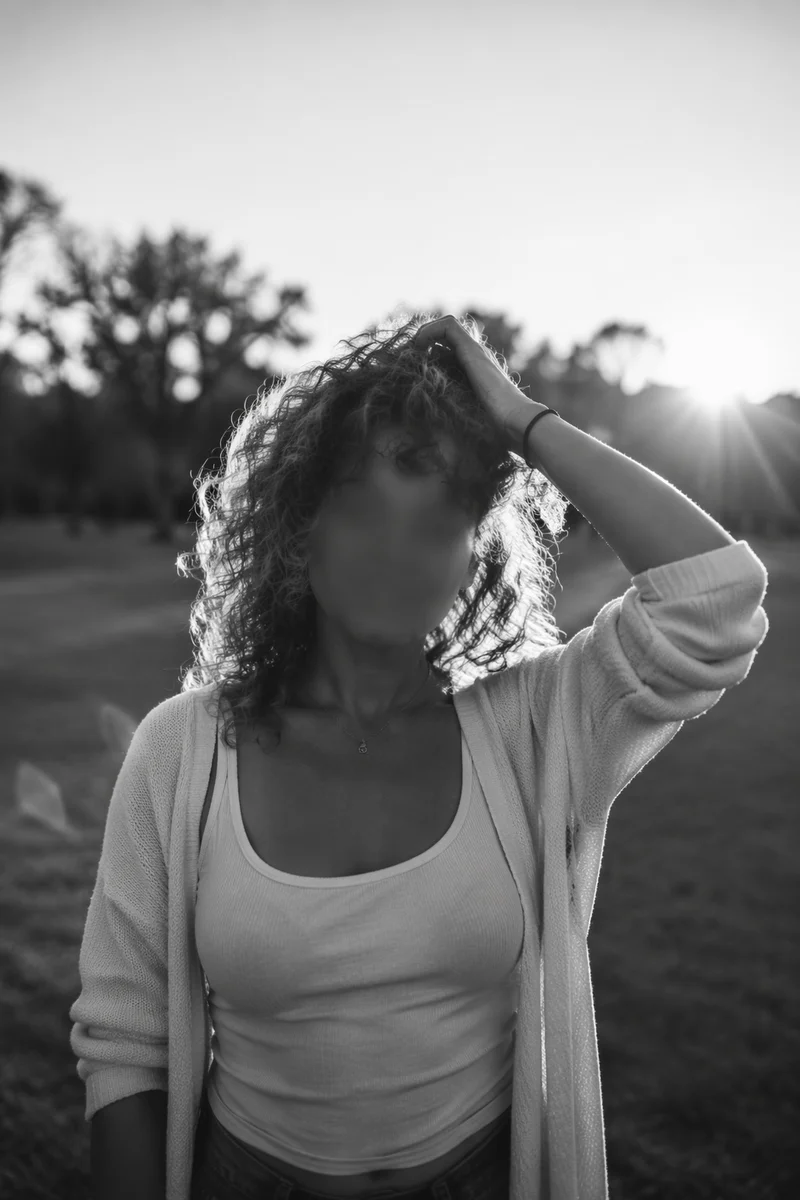 Confident Woman Portrait in Sunset Park