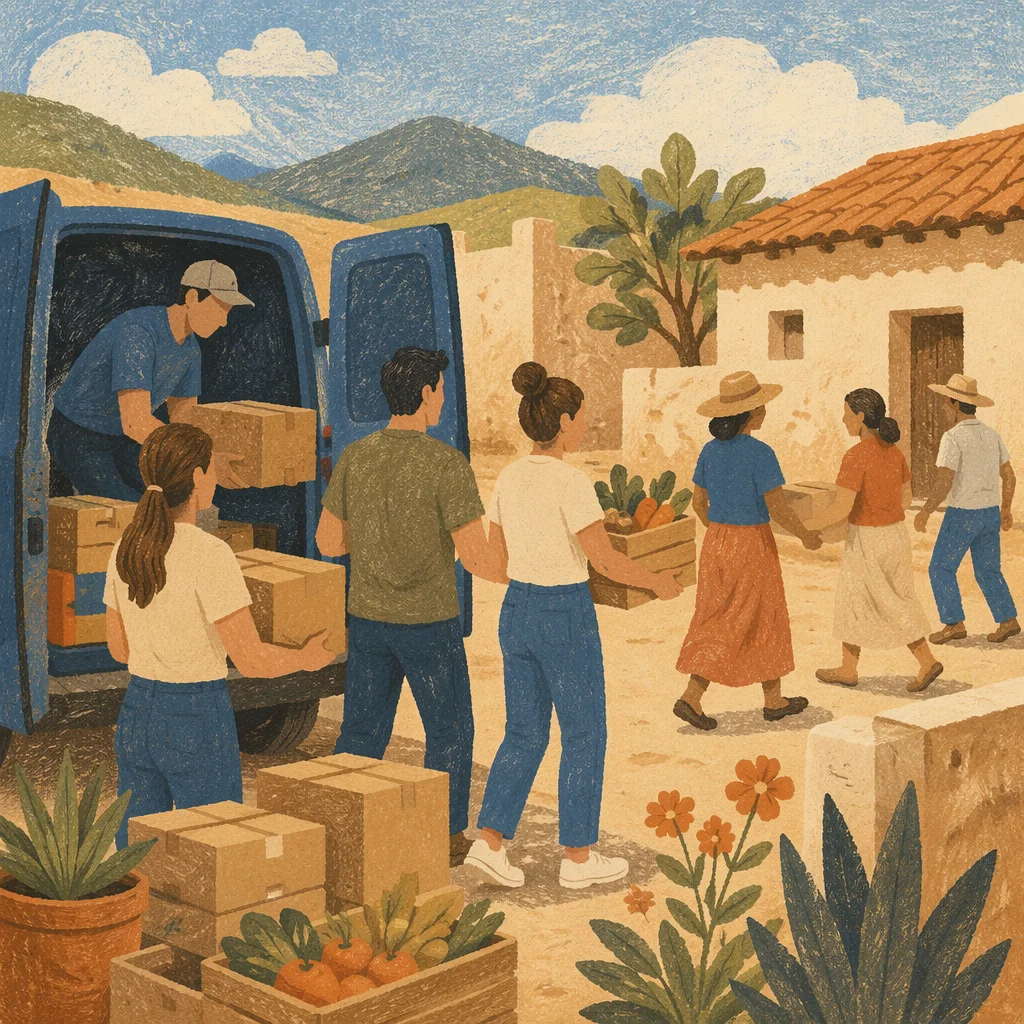 Young Adults Serving on Overseas Mission Trip