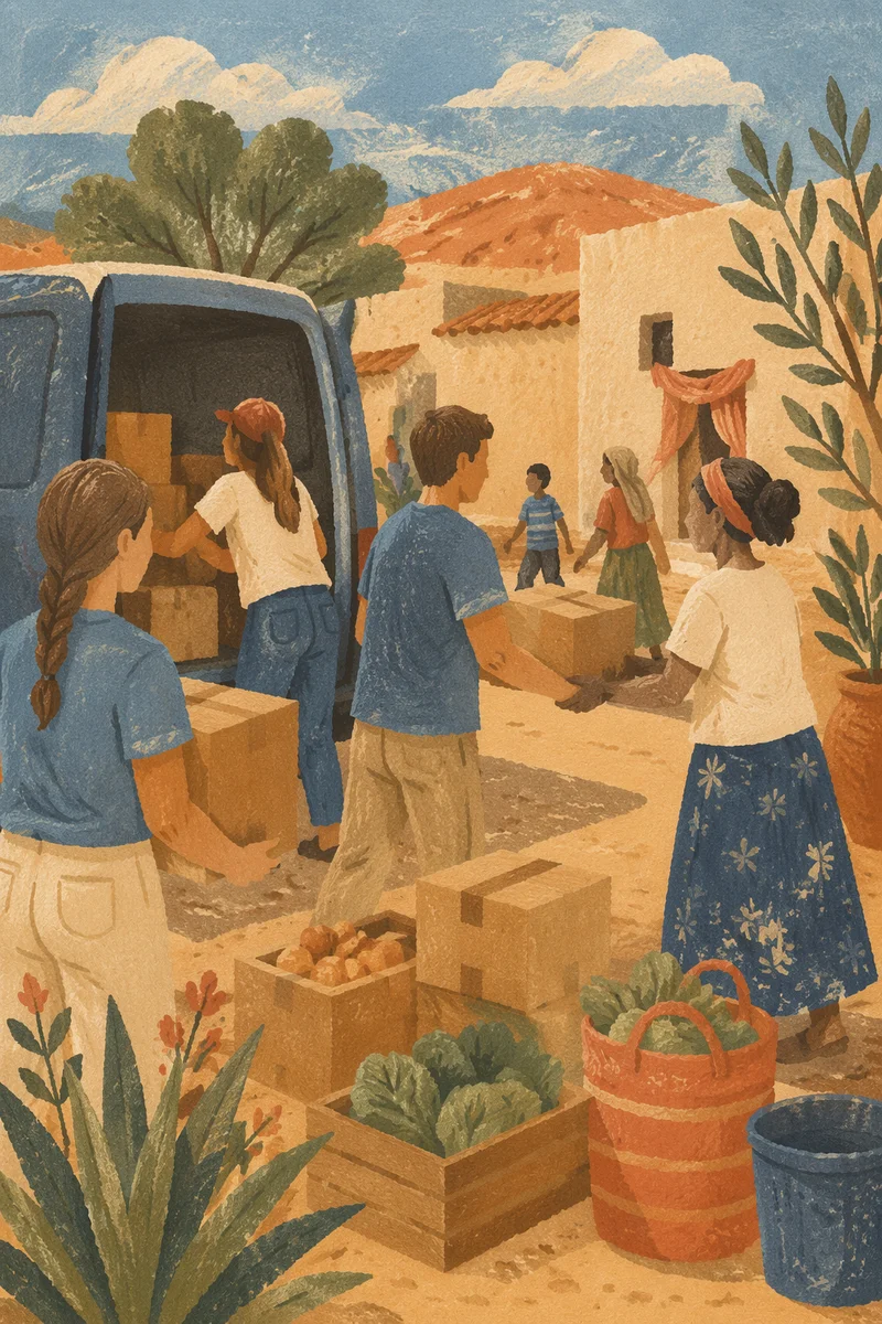 Young Adults Serving on Overseas Mission Trip