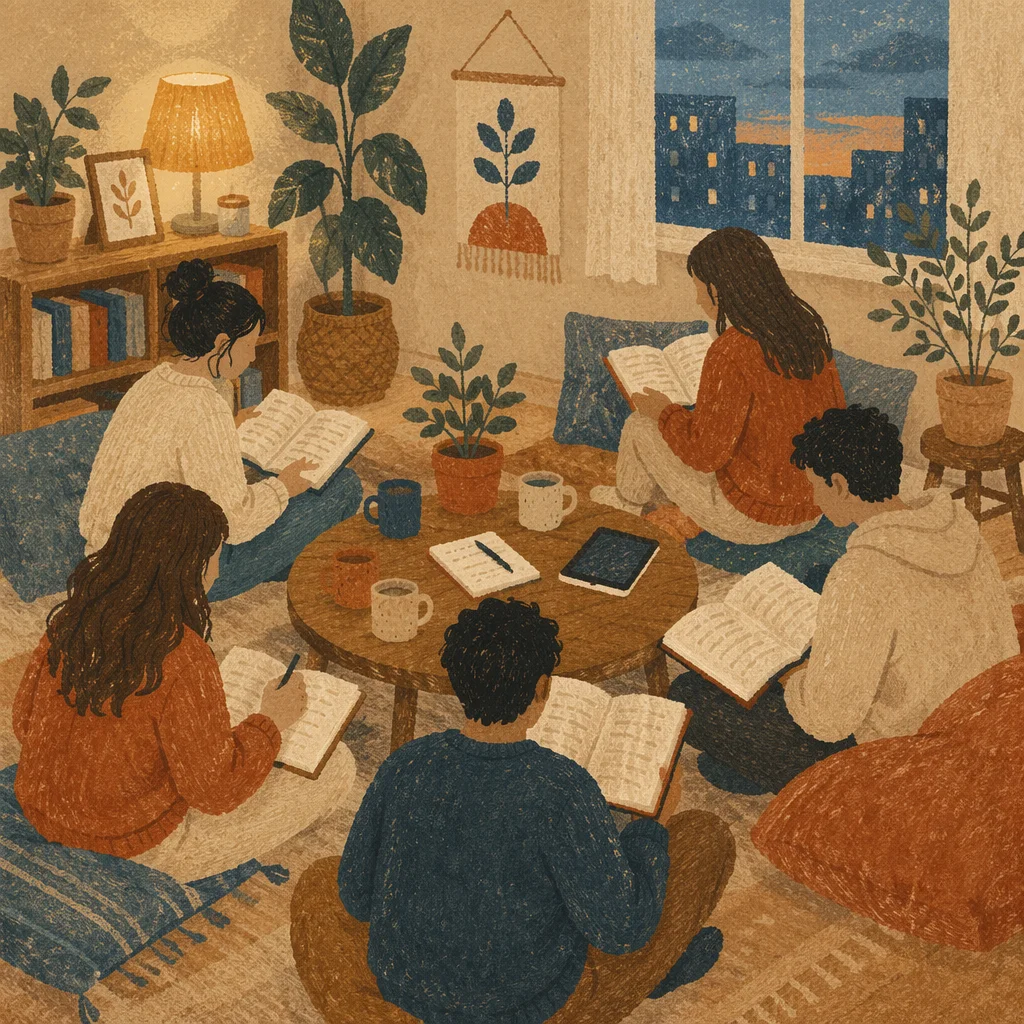 Young Adult Apartment Bible Study Gathering