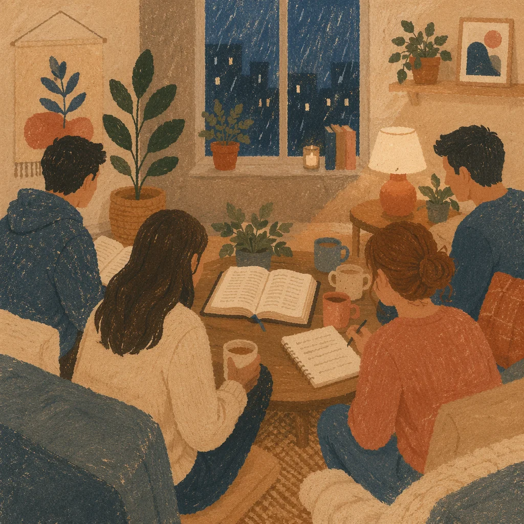 Young Adult Apartment Bible Study Gathering