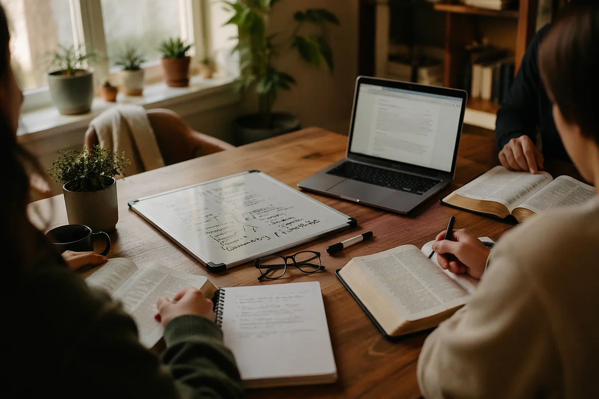 Young Adult Apartment Bible Study Gathering