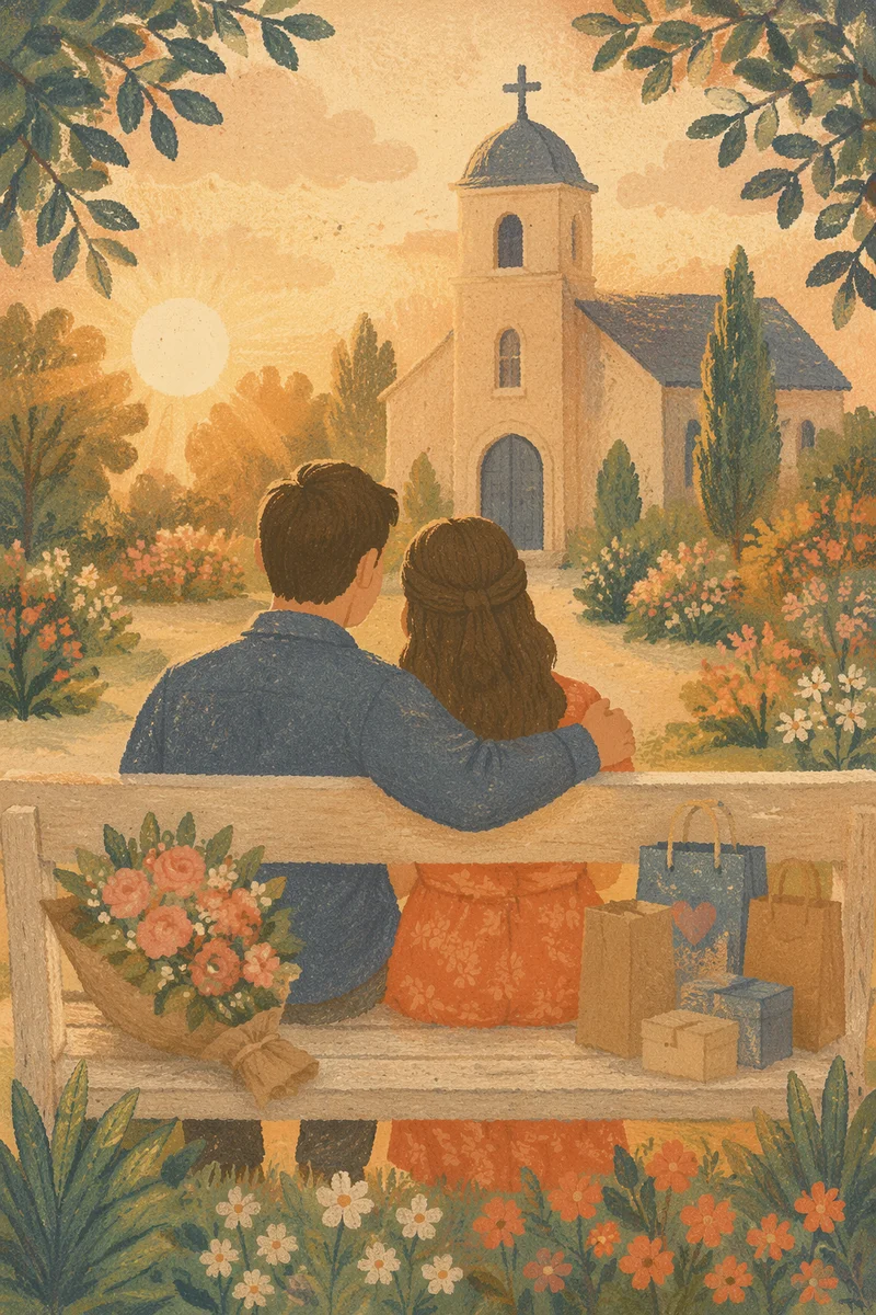 Young Married Couple Serving at Church
