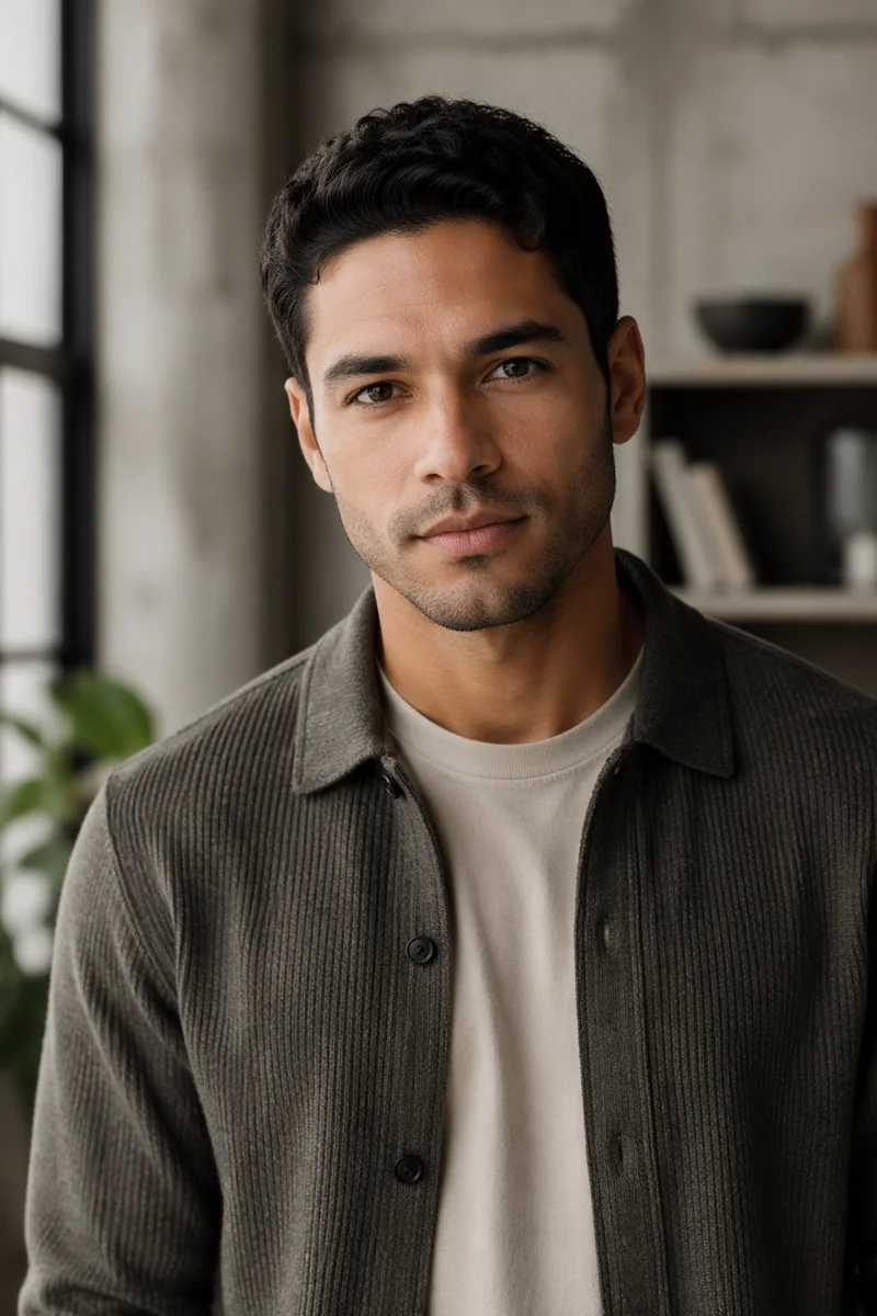 Young Professional Man in Modern Studio