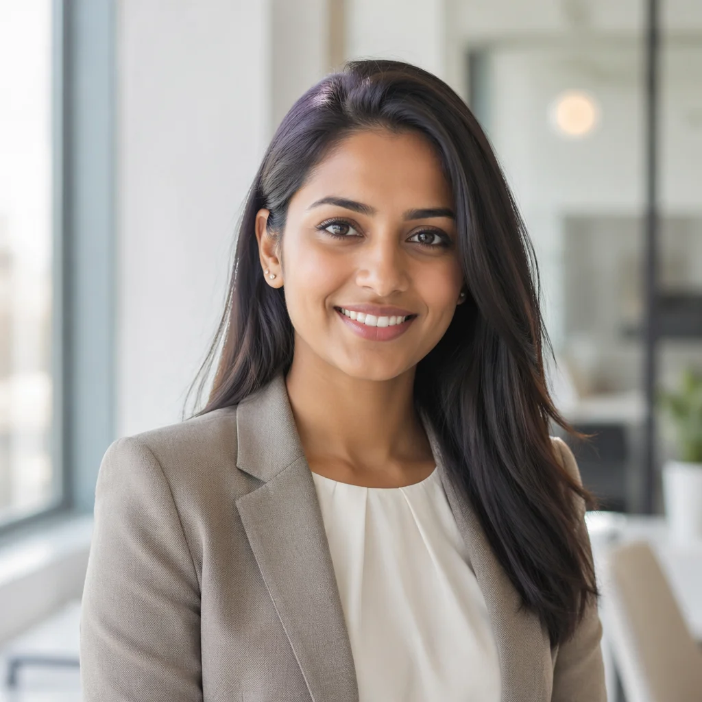 Confident Young Professional Woman in Office