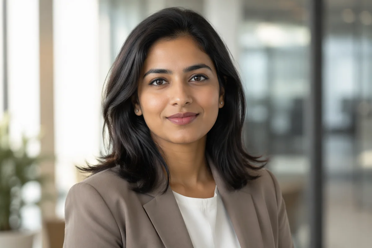 Confident Young Professional Woman Headshot