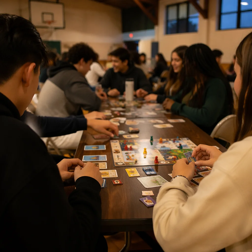 Youth Group Game Night in Church Gym
