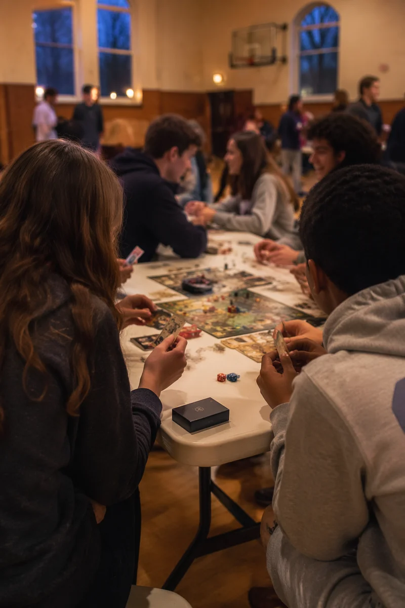 Youth Group Game Night in Church Gym