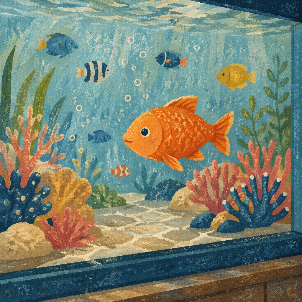 Colorful Tropical Fish in Serene Aquarium