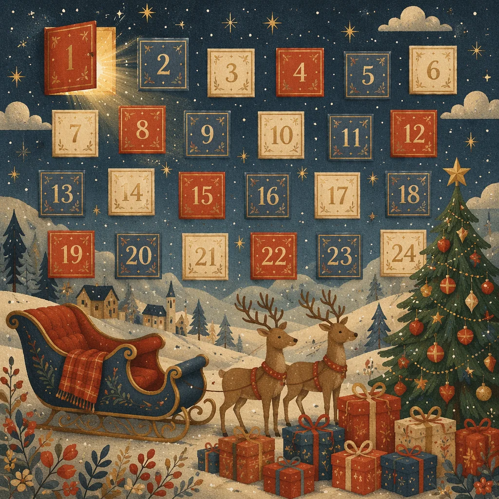 Advent Calendar Day One Festive Reveal