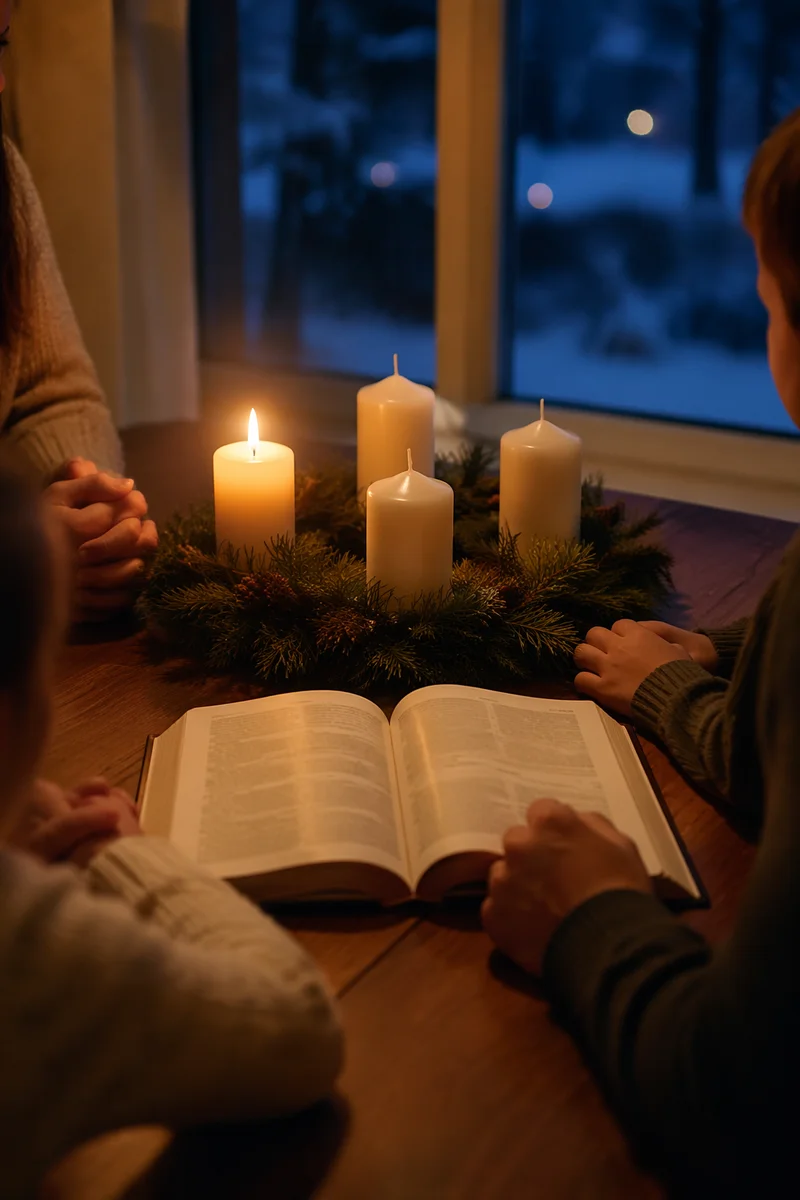 Family Advent Reading by Candlelight