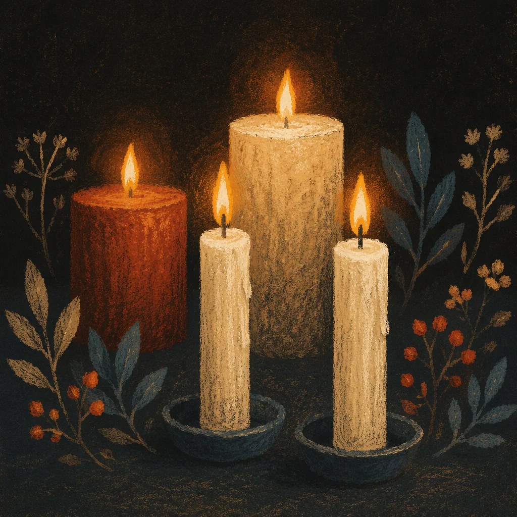 All Saints Day Memorial Candles