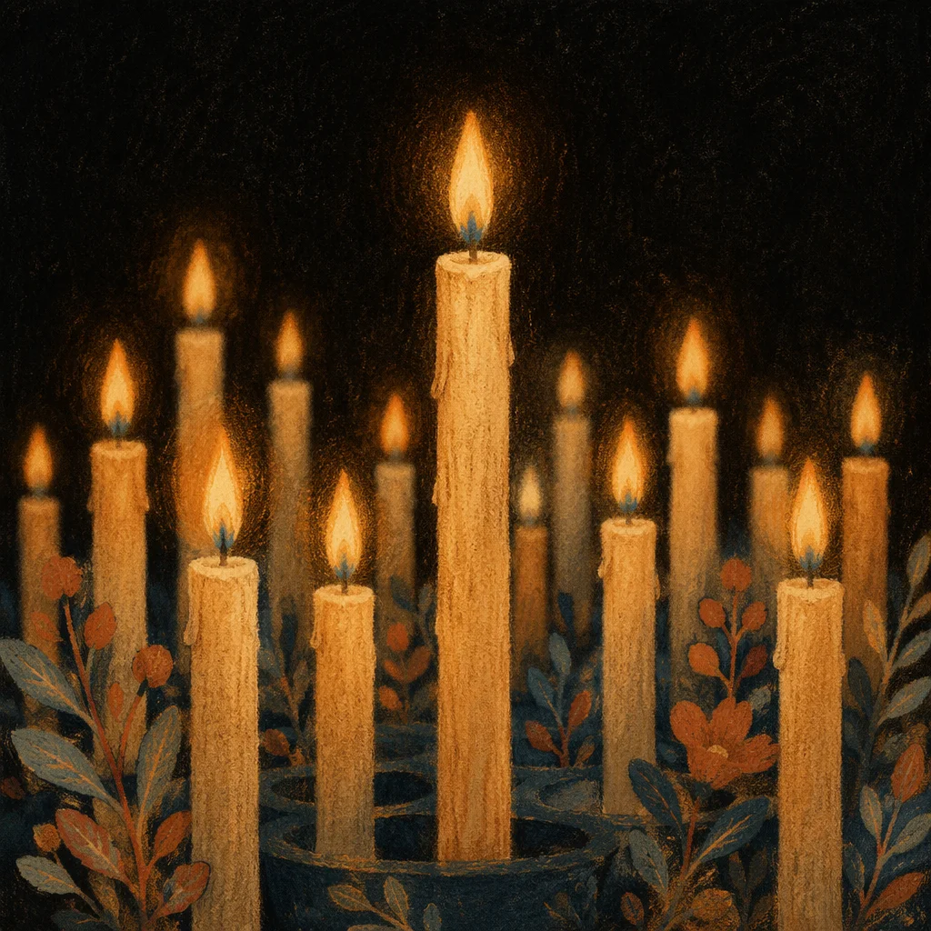 All Saints Day Remembrance Candles