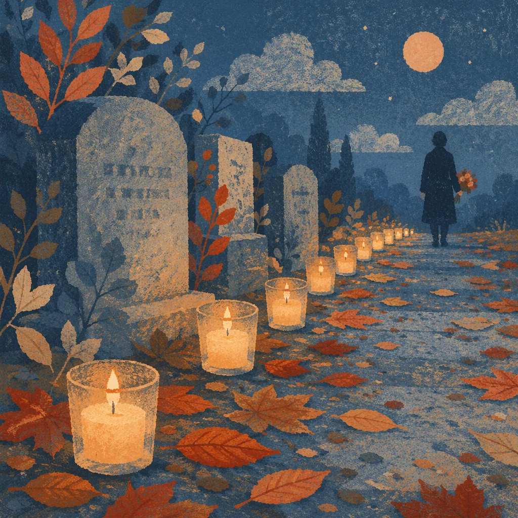 All Saints Day Candlelit Memorial Path