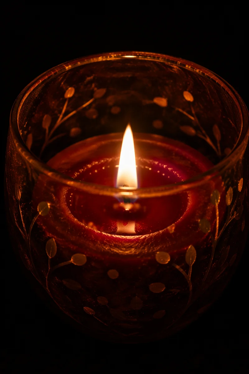 All Saints Day Memorial Candle Flame