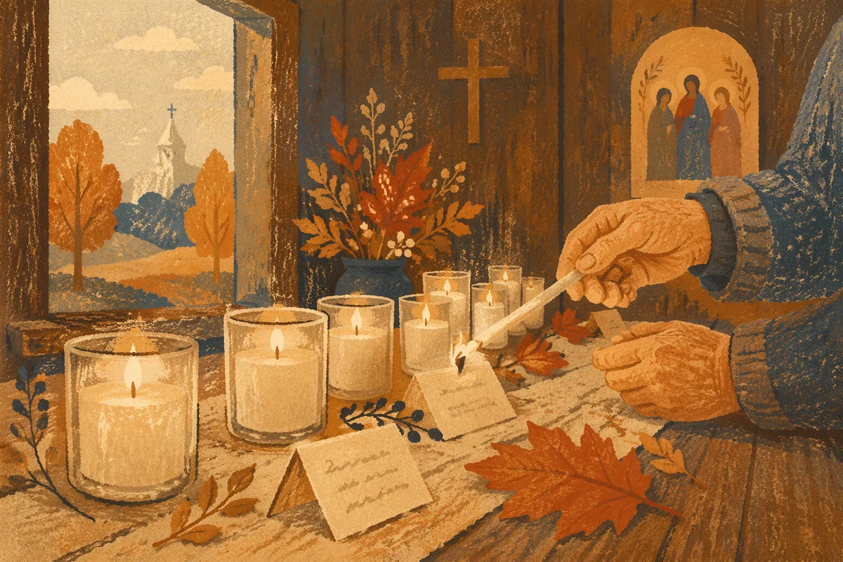All Saints Day Candle Remembrance Chapel