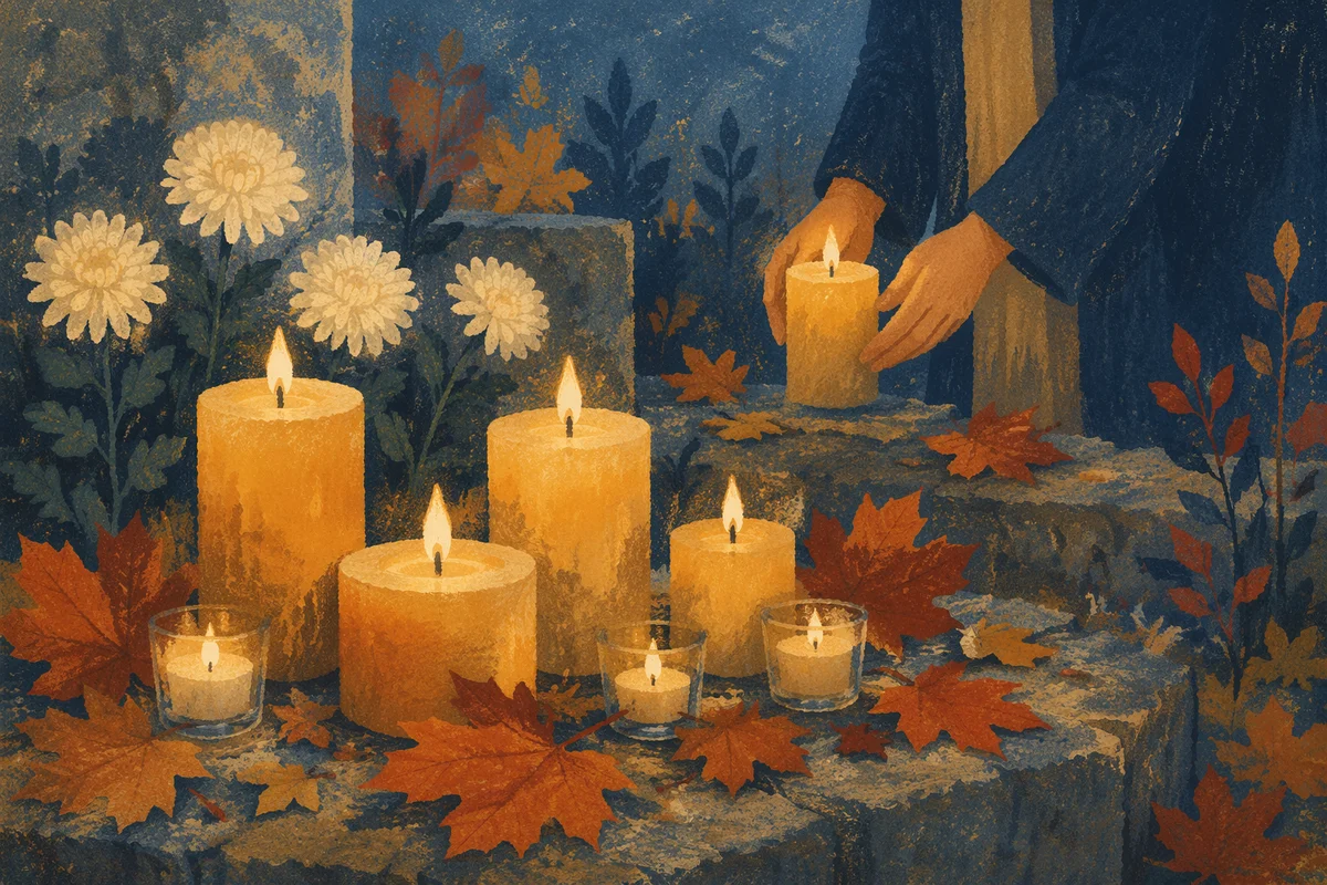 All Saints Day Candle Memorial