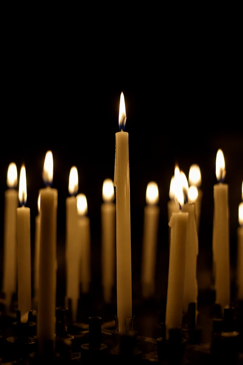 All Saints Day Remembrance Candles