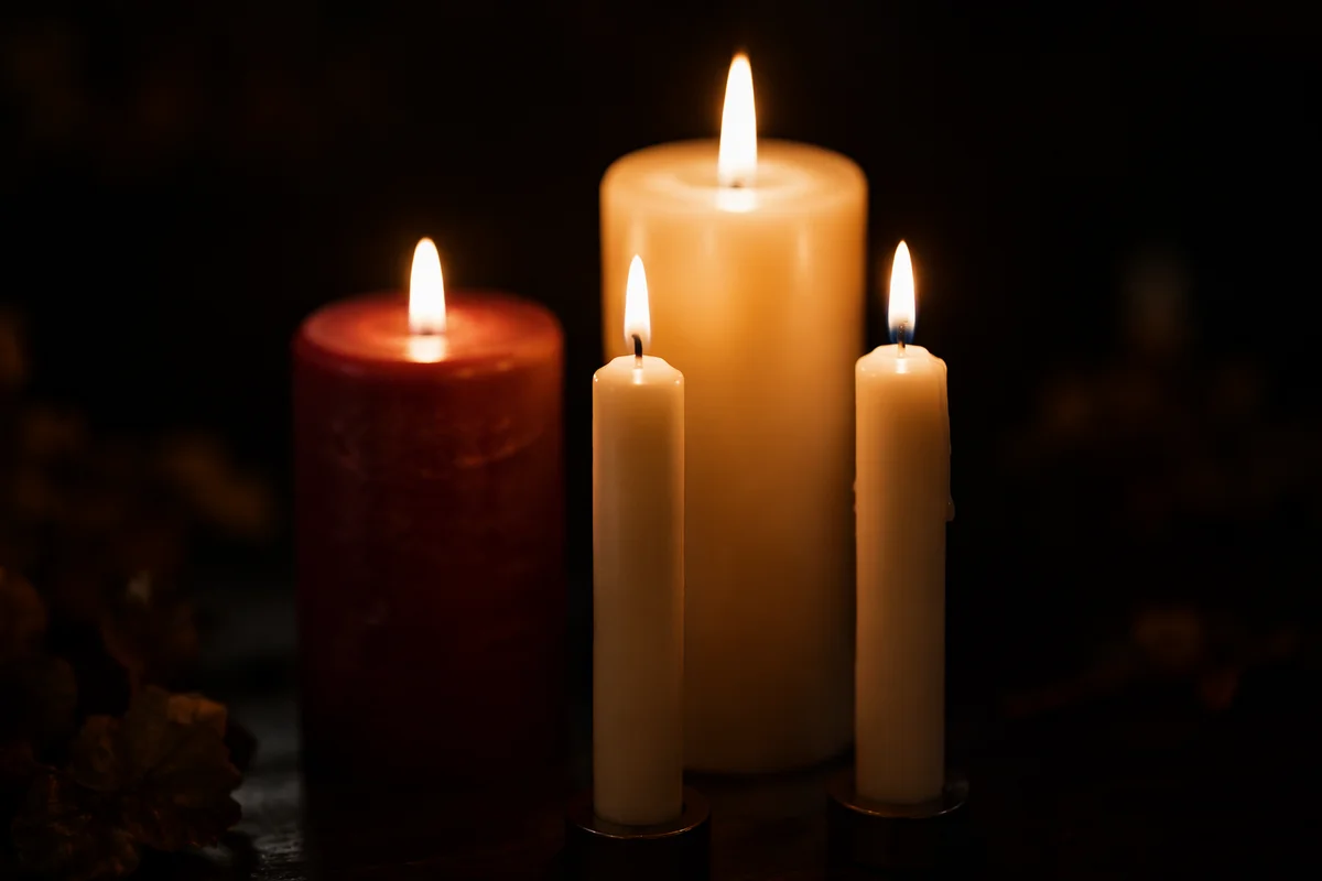 All Saints Day Memorial Candles