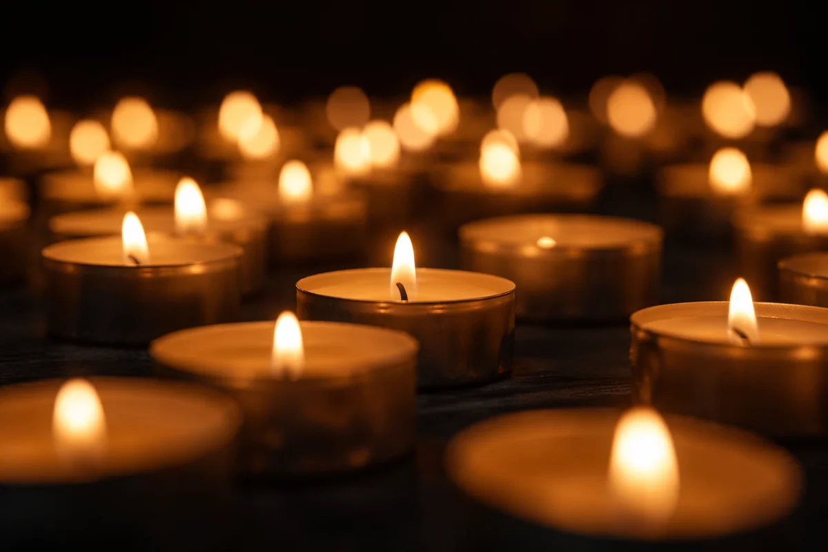 All Saints Day Memorial Candles