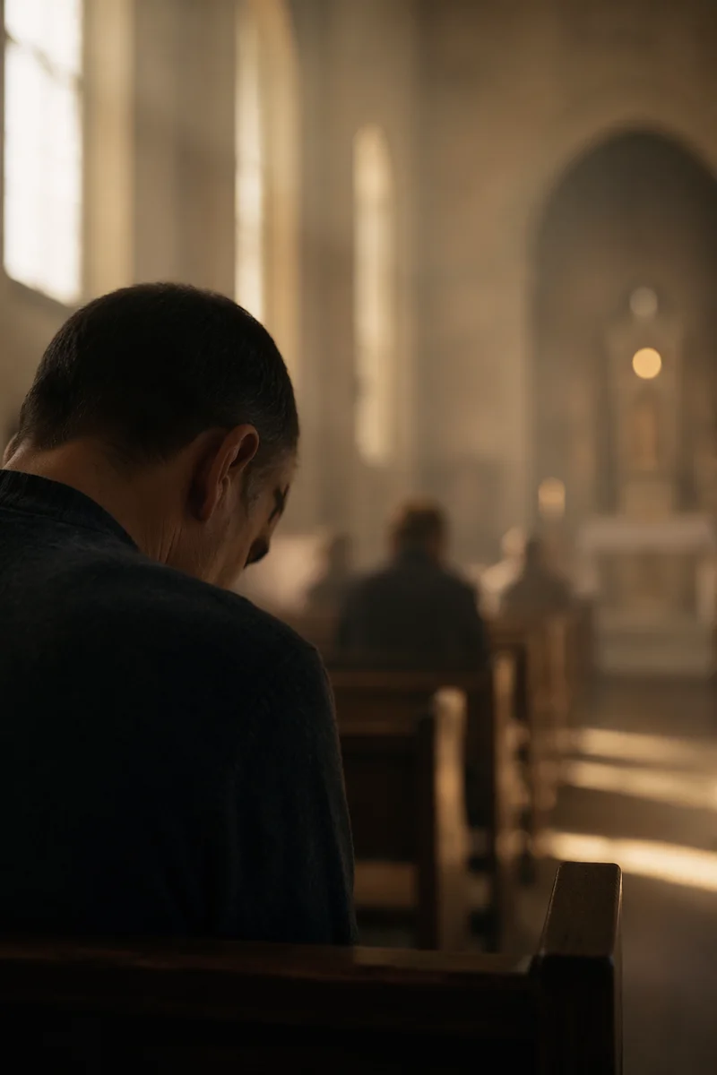 Ash Wednesday Prayer in Quiet Church