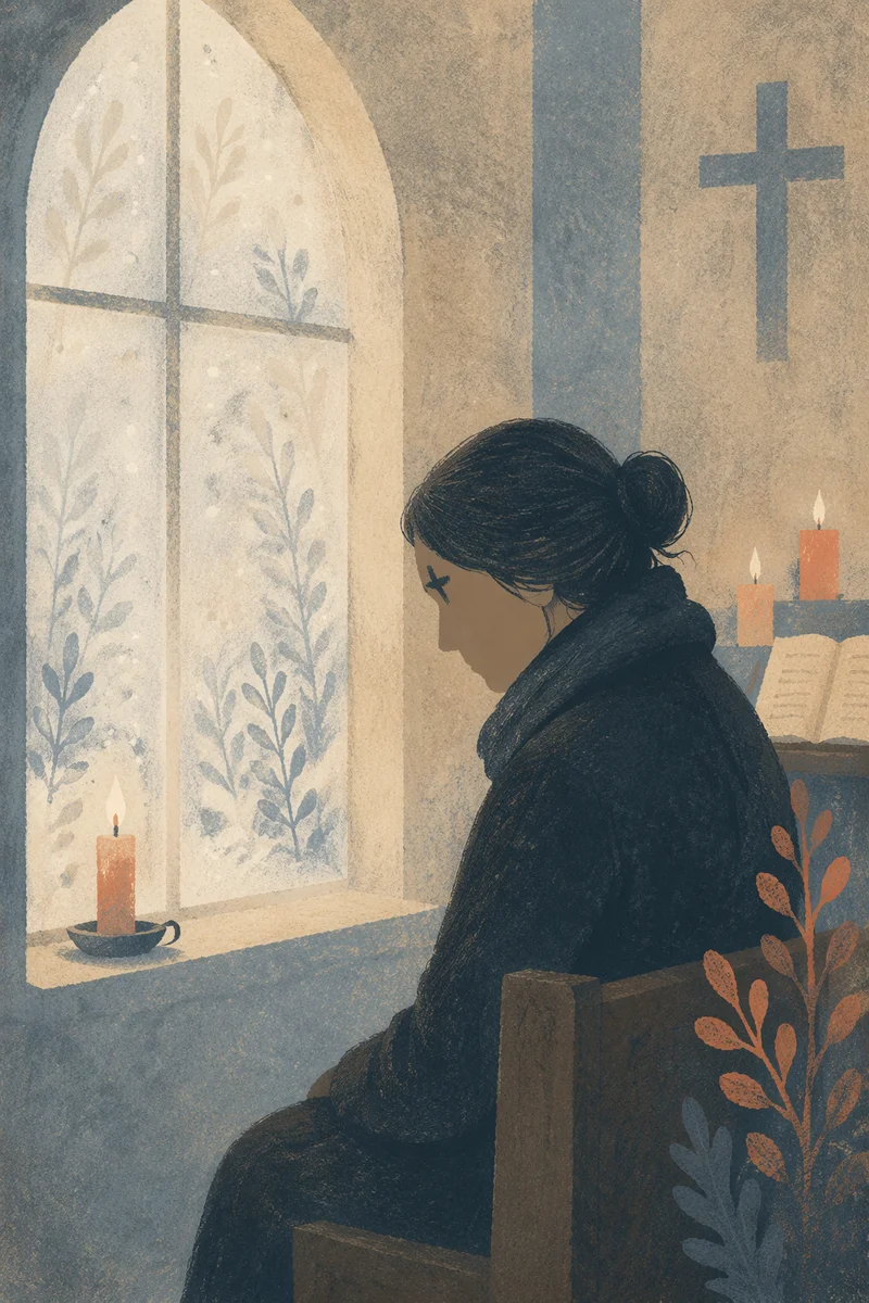 Quiet Ash Wednesday Prayer by Window