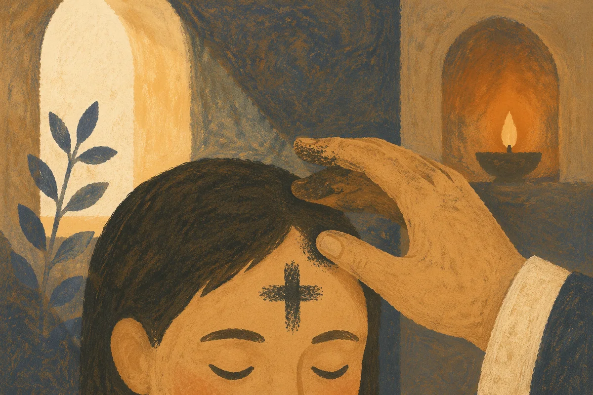 Ash Wednesday Forehead Cross Blessing