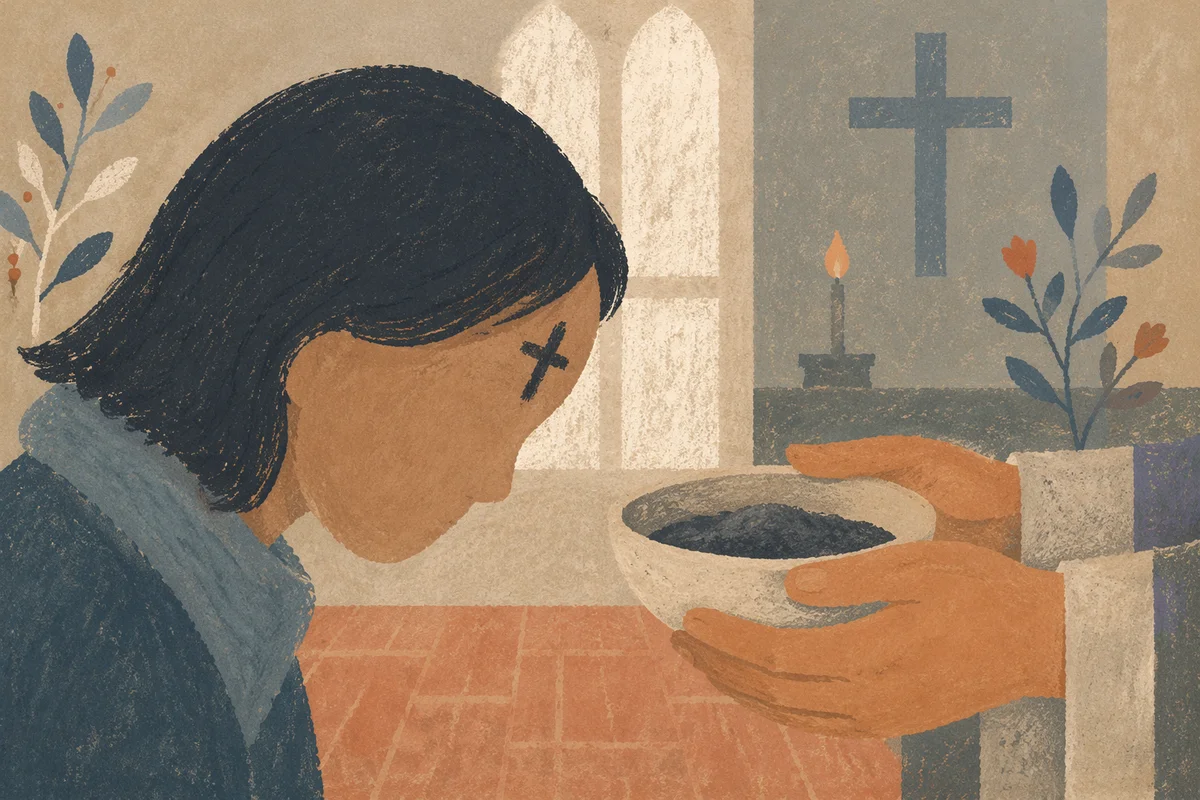 Ash Wednesday Prayer in Quiet Chapel