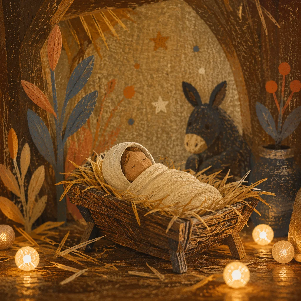 Baby Jesus in Straw Manger