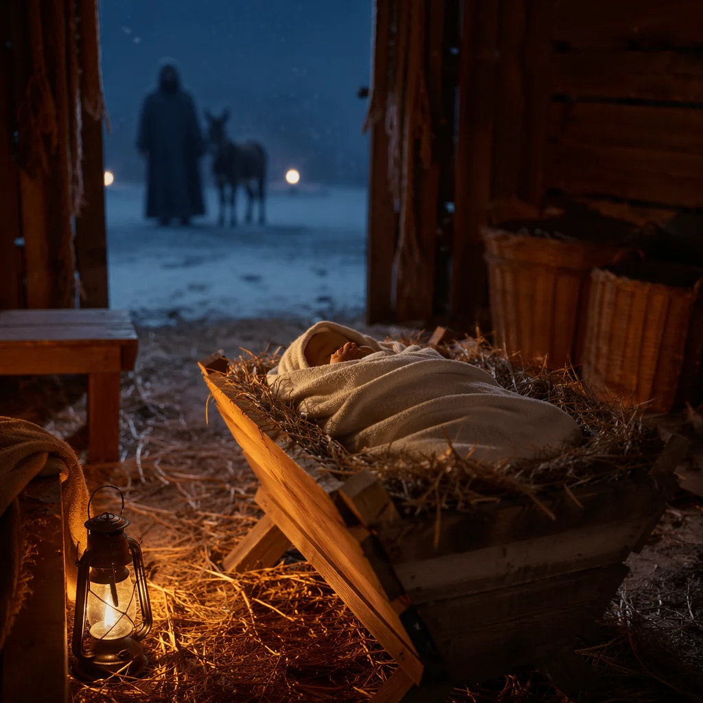 Baby Jesus in Straw Manger
