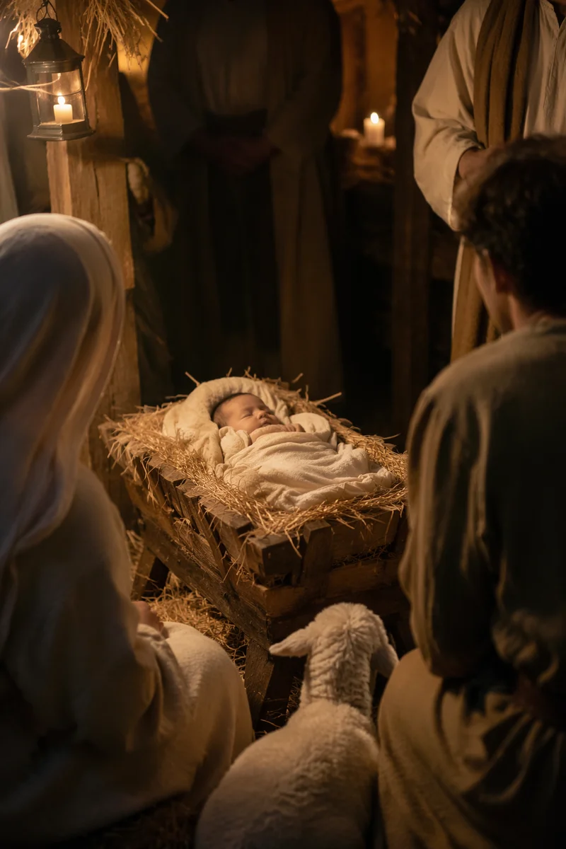 Baby Jesus in Straw Manger