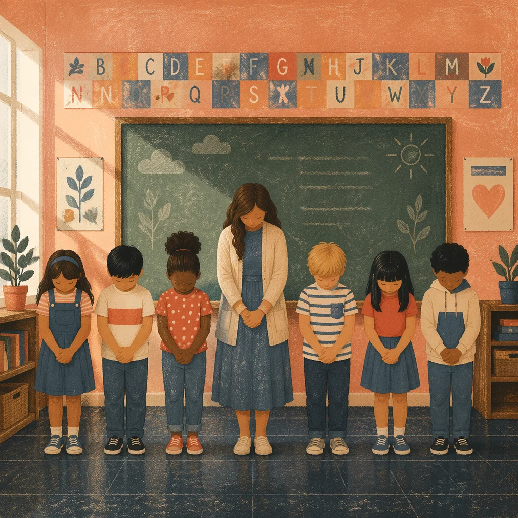 Back to School Classroom Prayer with Children