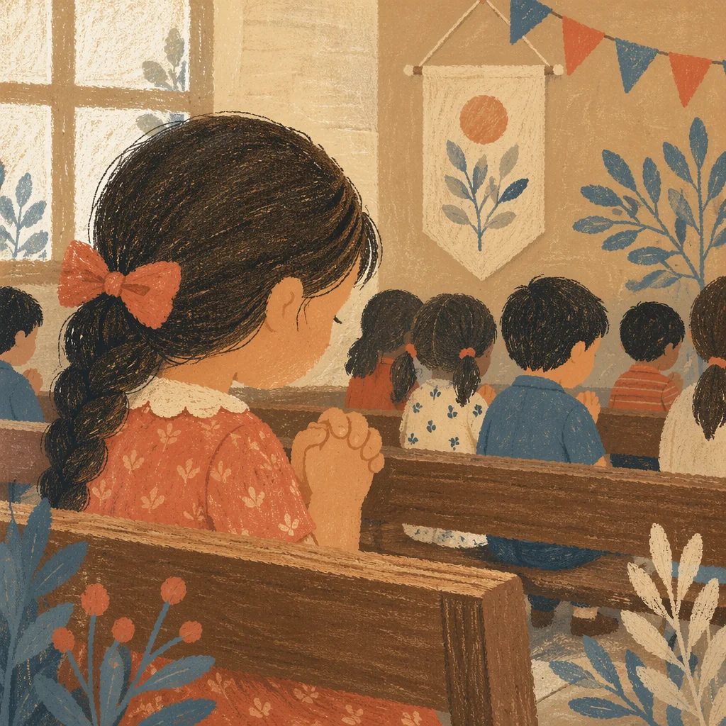 Children in Back to School Prayer