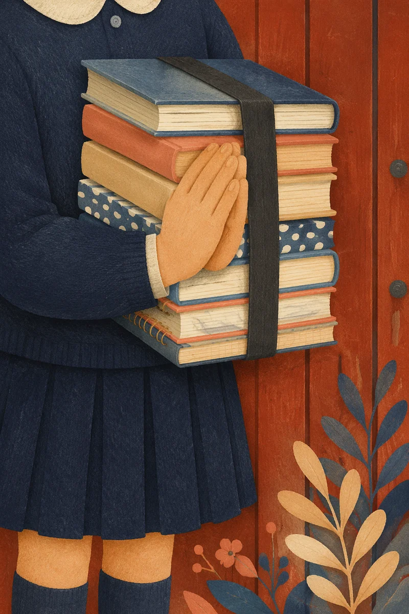 Back to School Prayer With Books