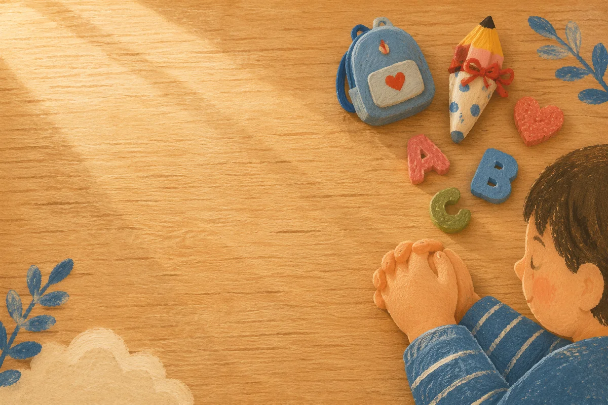 Back to School Prayer with Children’s Hands