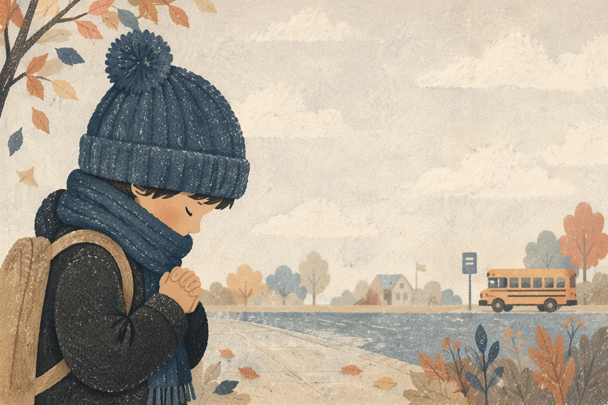 Quiet Back to School Prayer Child