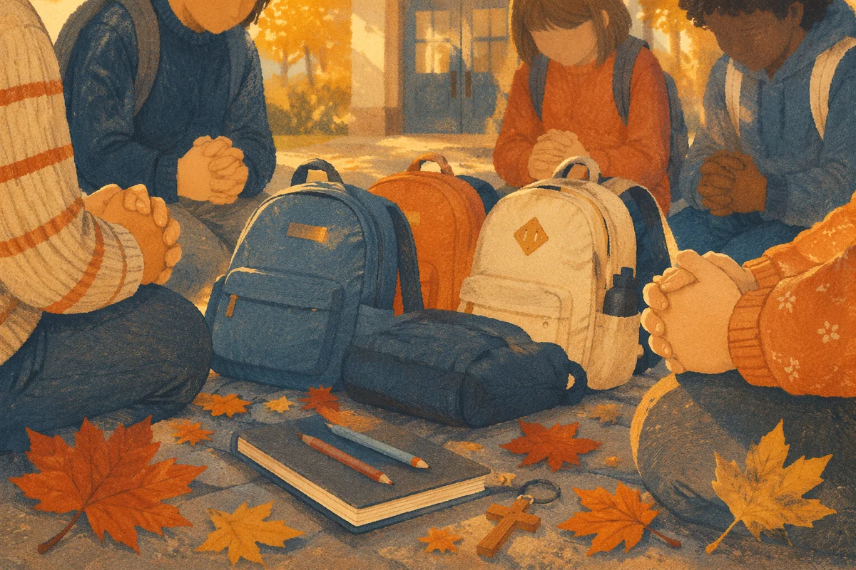 Back to School Prayer with Children’s Hands