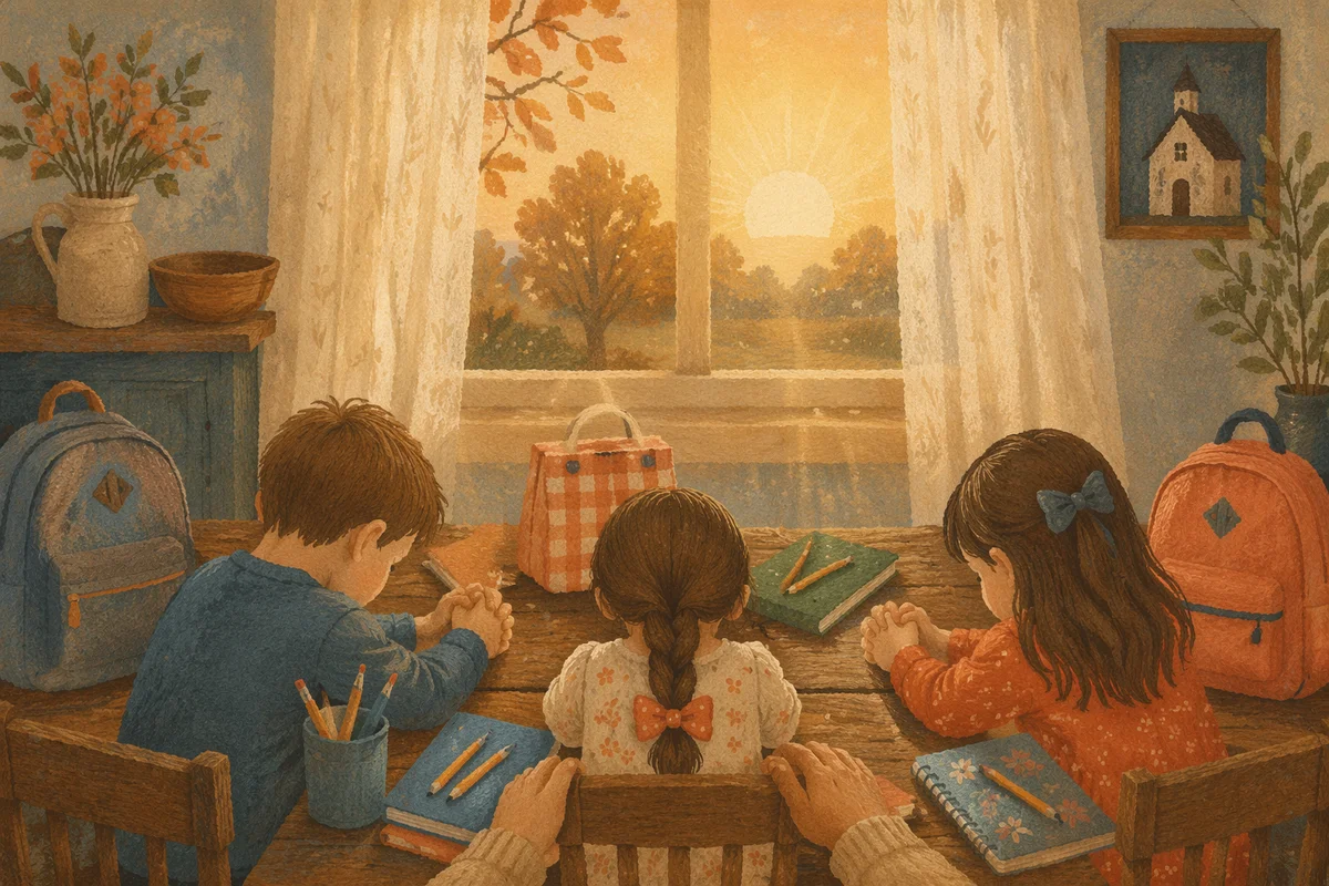 Back to School Prayer at Sunrise