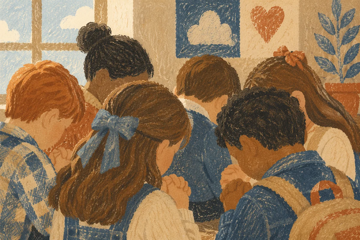 Back to School Prayer Circle for Children