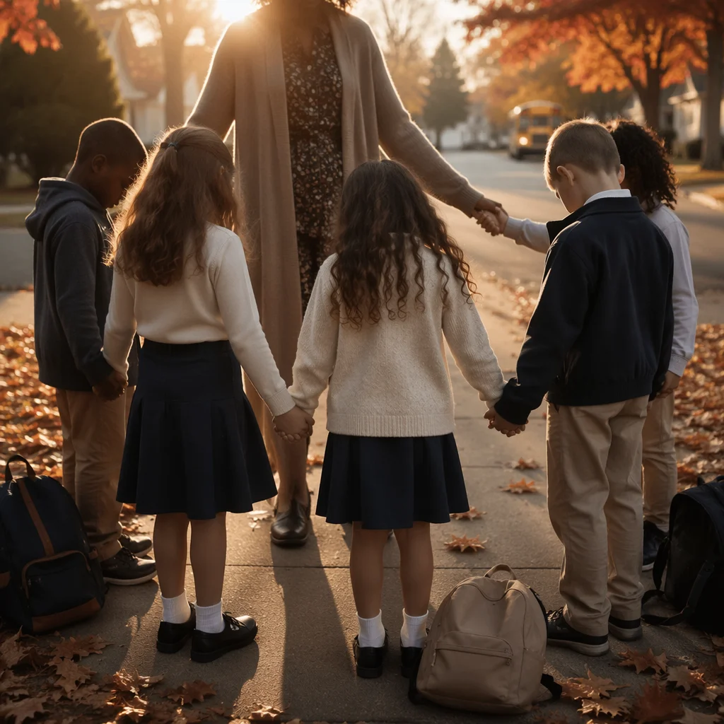 Back to School Prayer Circle at Sunrise