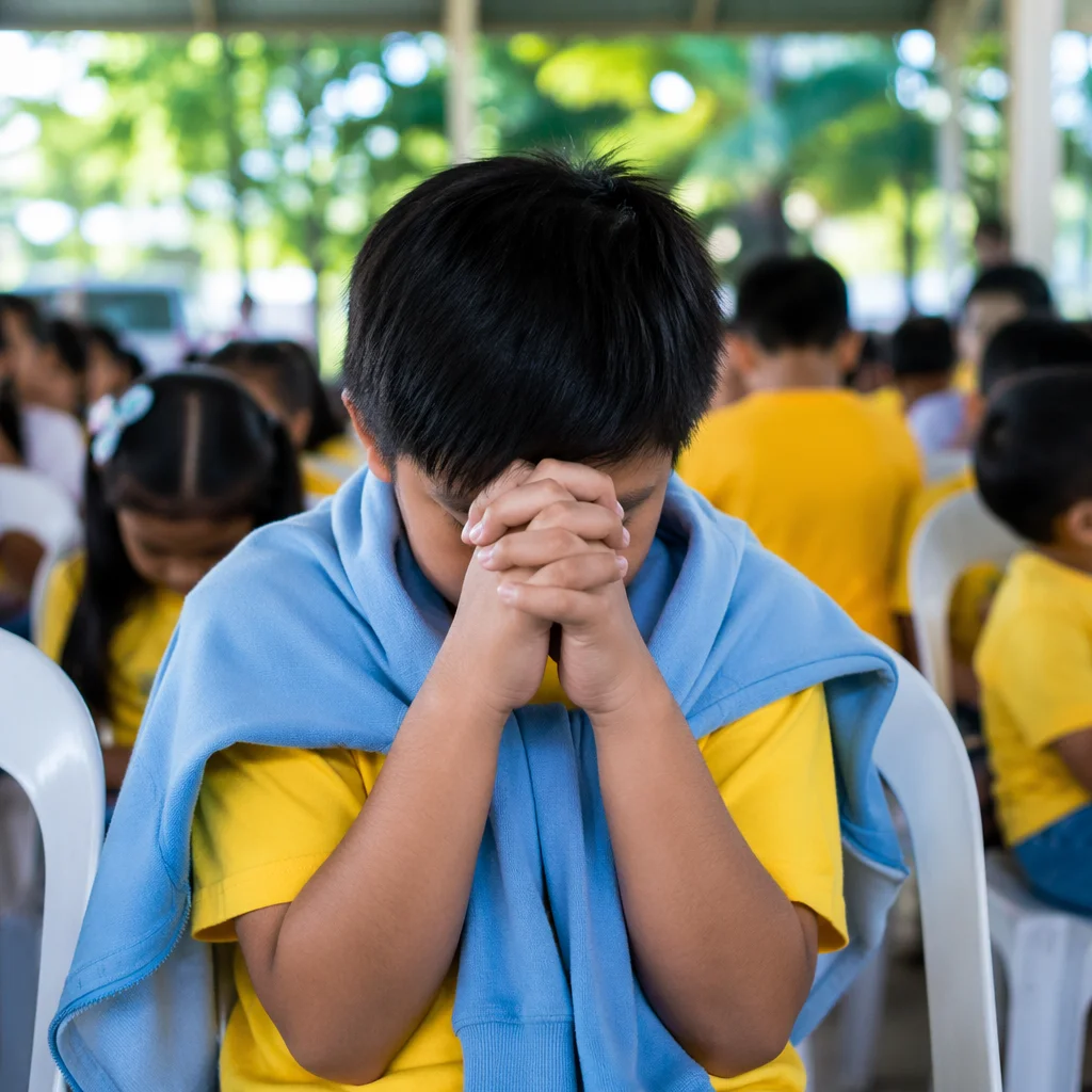 Back to School Prayer Under Pavilion