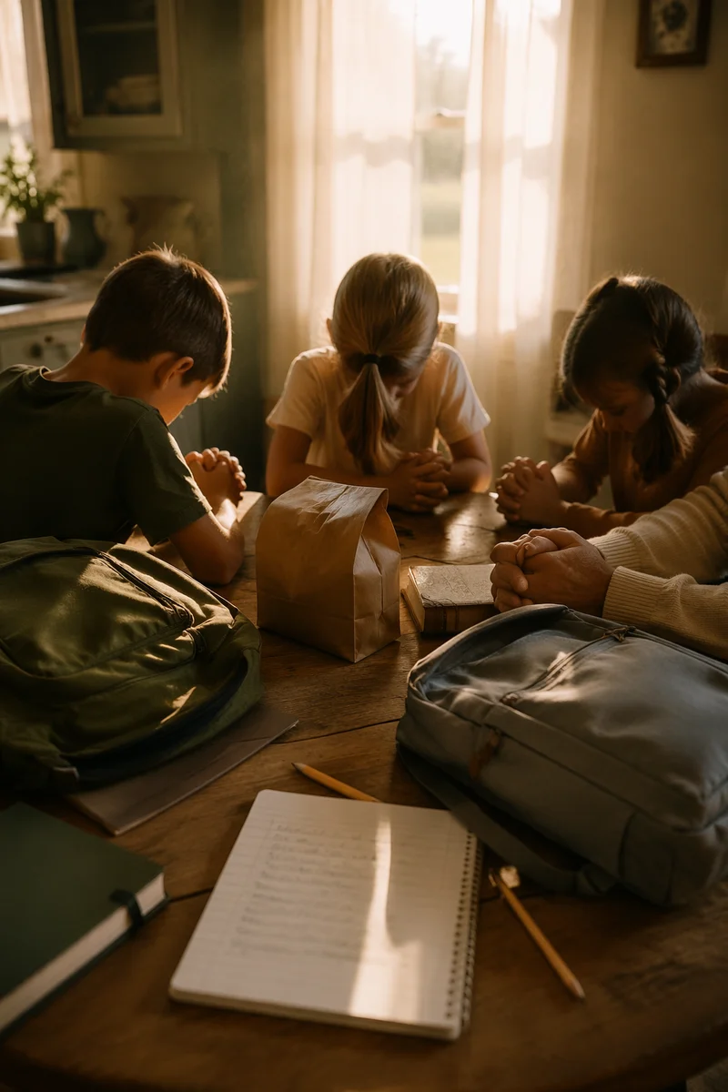 Back to School Morning Prayer with Children