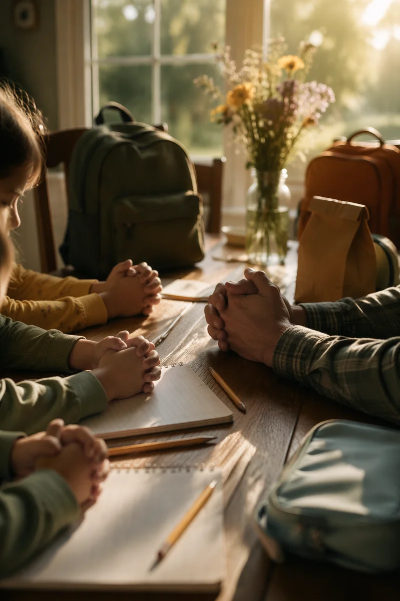 Back to School Prayer at Sunrise