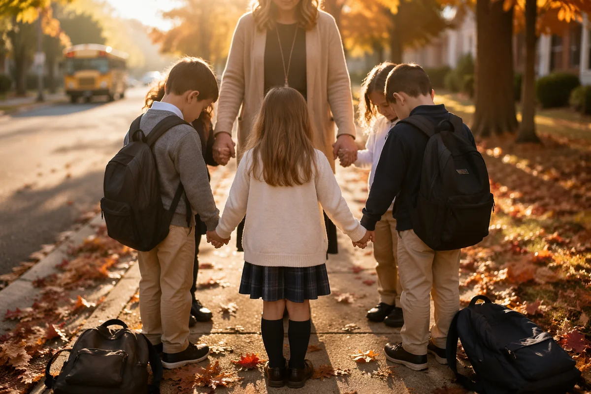 Back to School Prayer Circle at Sunrise