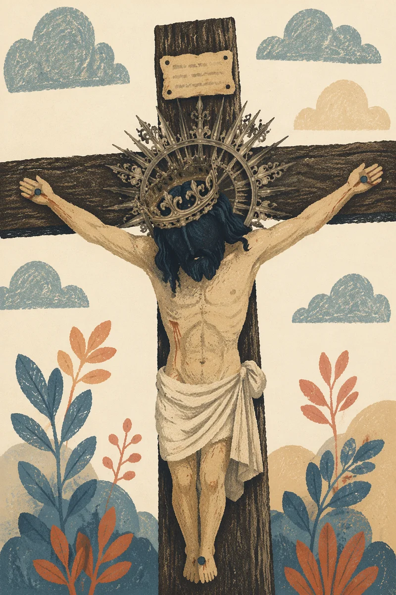 Christ the King Sunday Crowned Crucifix