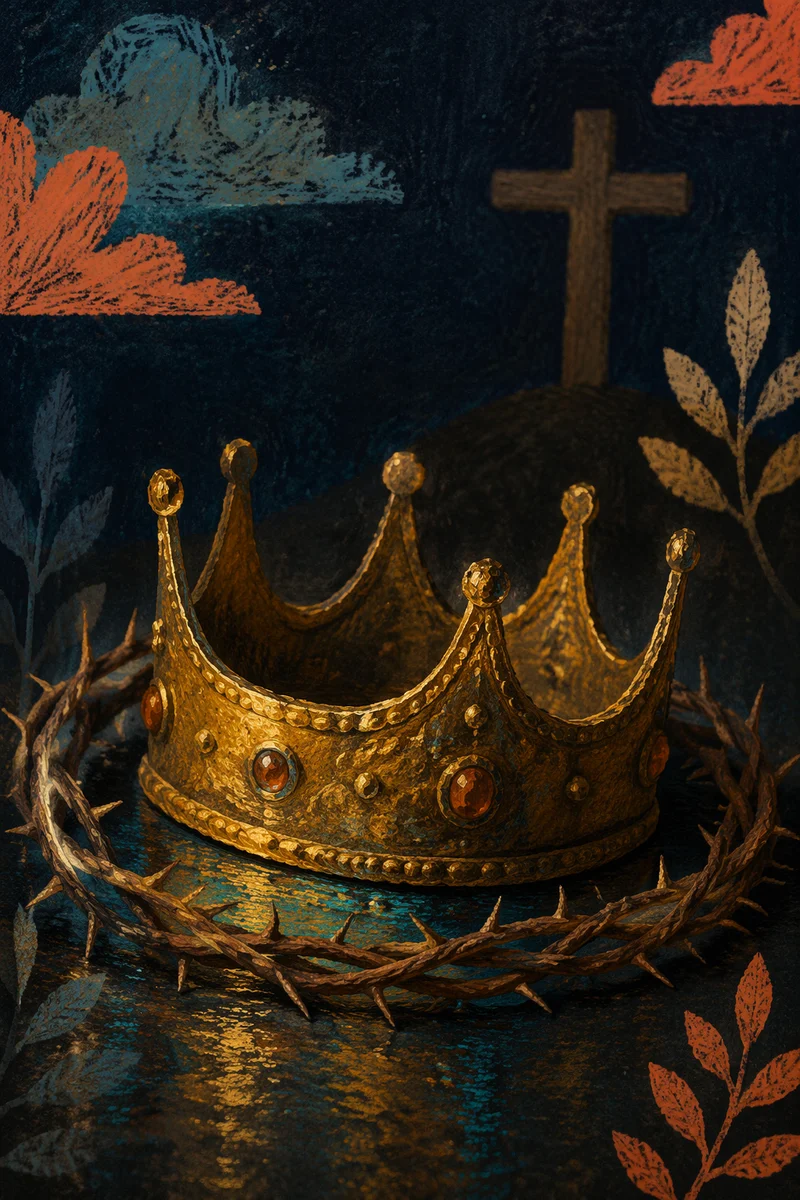 Christ the King Crown and Cross Still Life