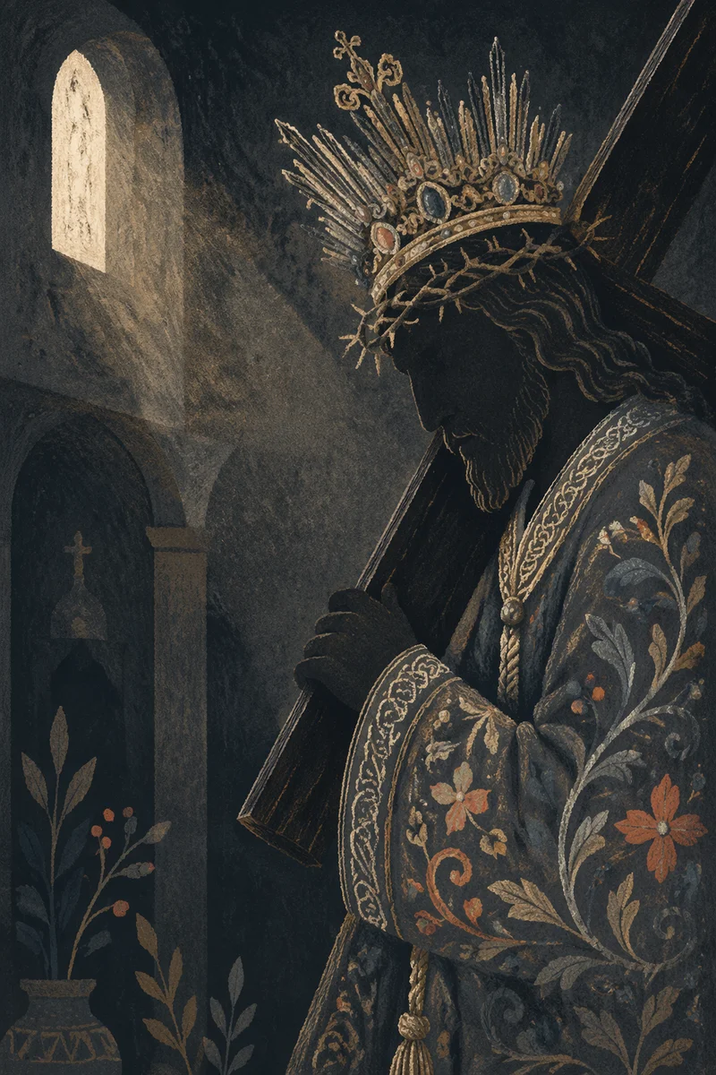 Christ the King Sunday Crown and Cross